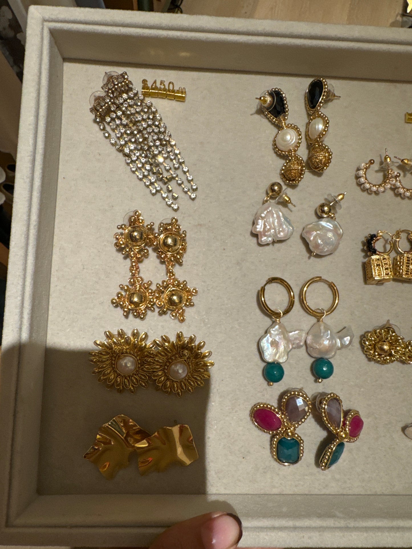 Semi-finished earrings