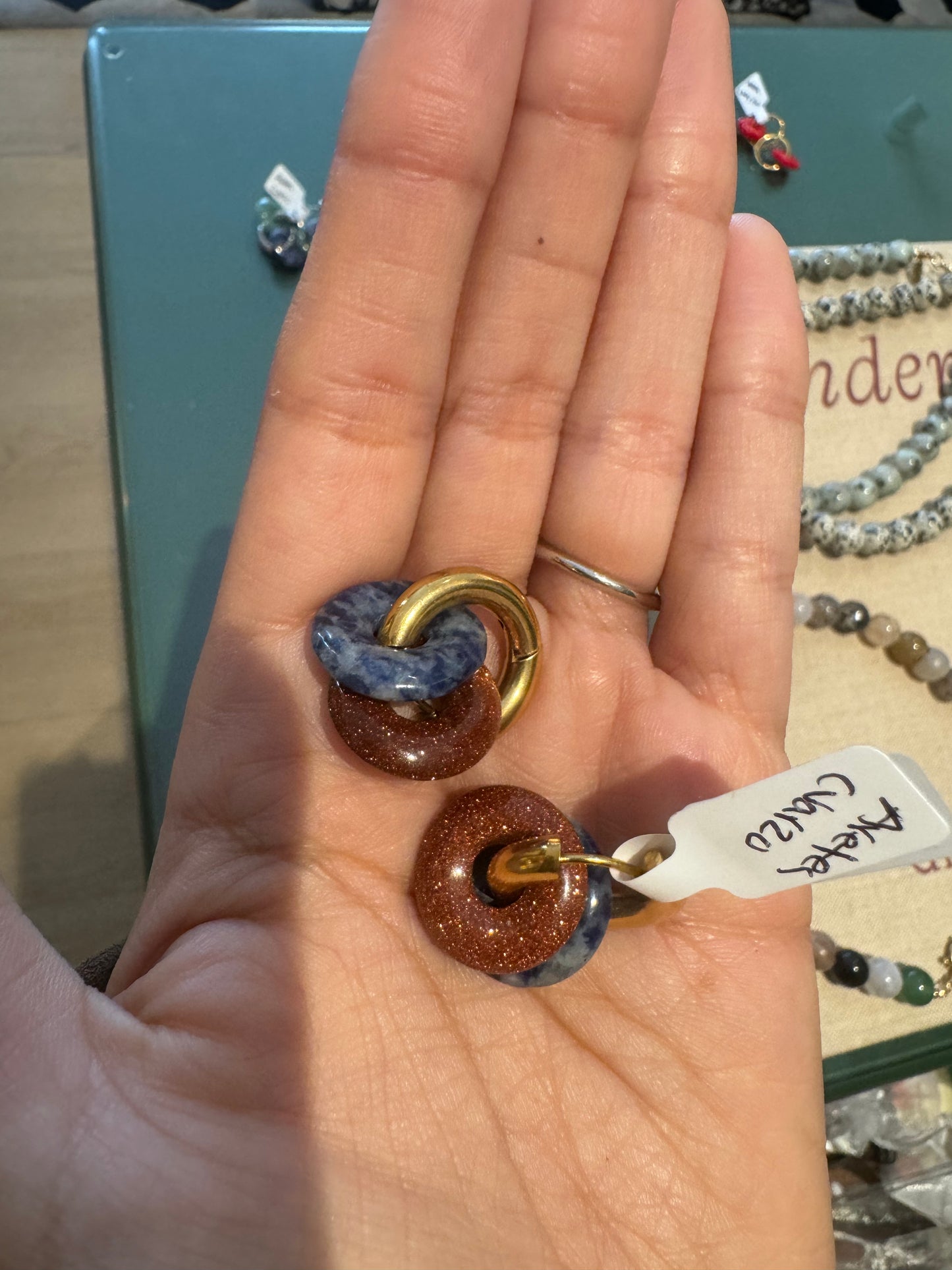 Aretes Doble Cuarzo