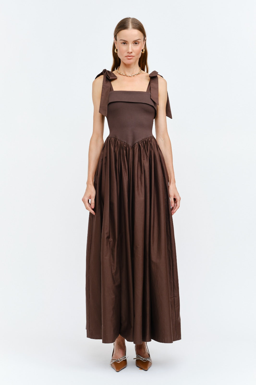 The Carin Brown Dress