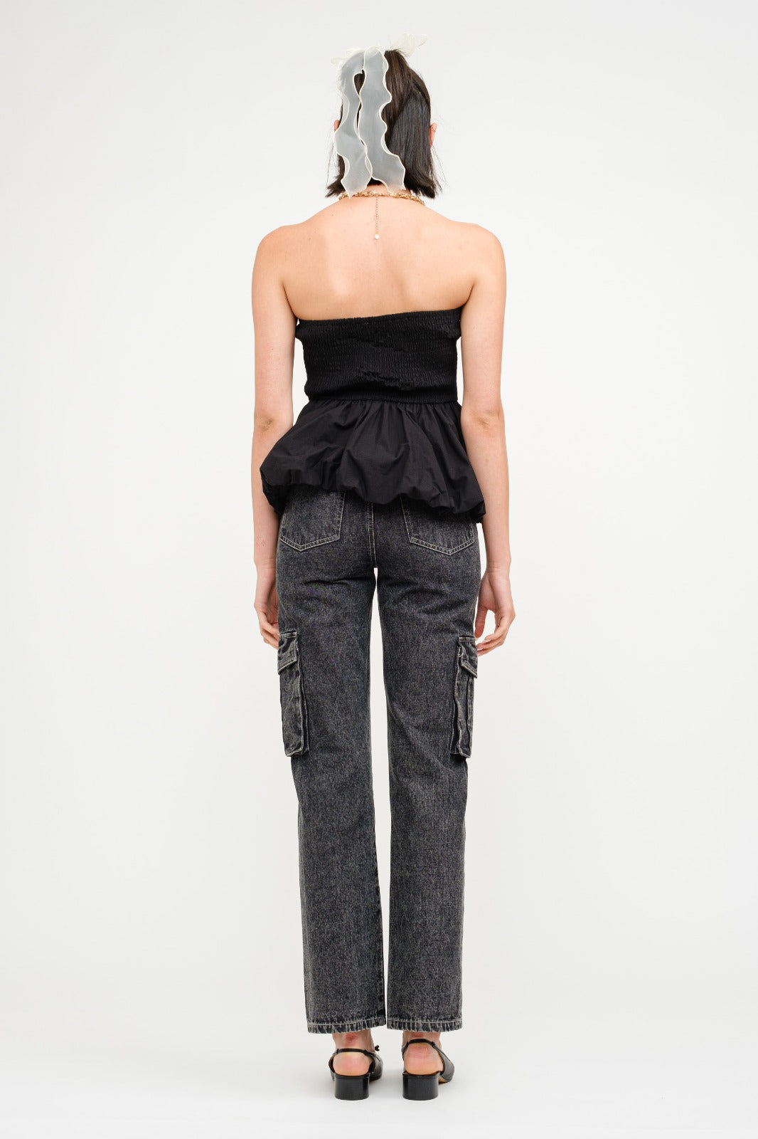 The Black Poppin Top