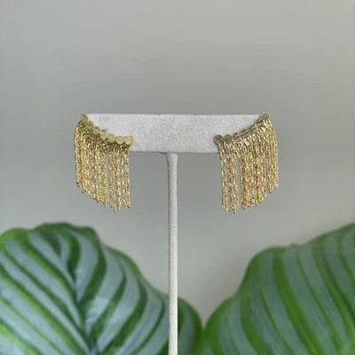Gold Cascade Earrings