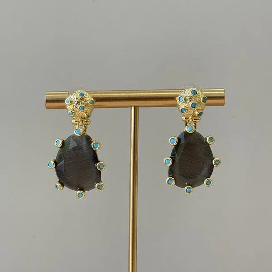 Amadea Black Earring