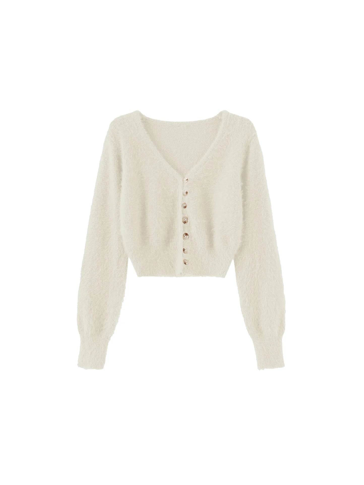 Fluffy Knit Cardigan