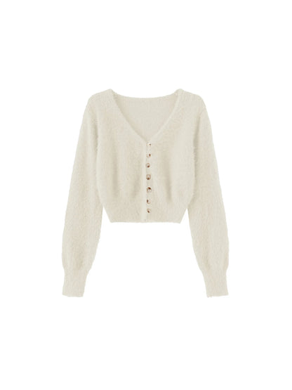 Fluffy Knit Cardigan