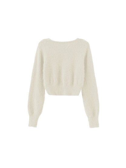 Fluffy Knit Cardigan