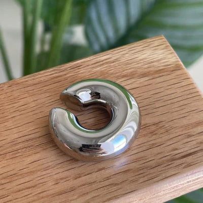 Chunky Silver Earcuff
