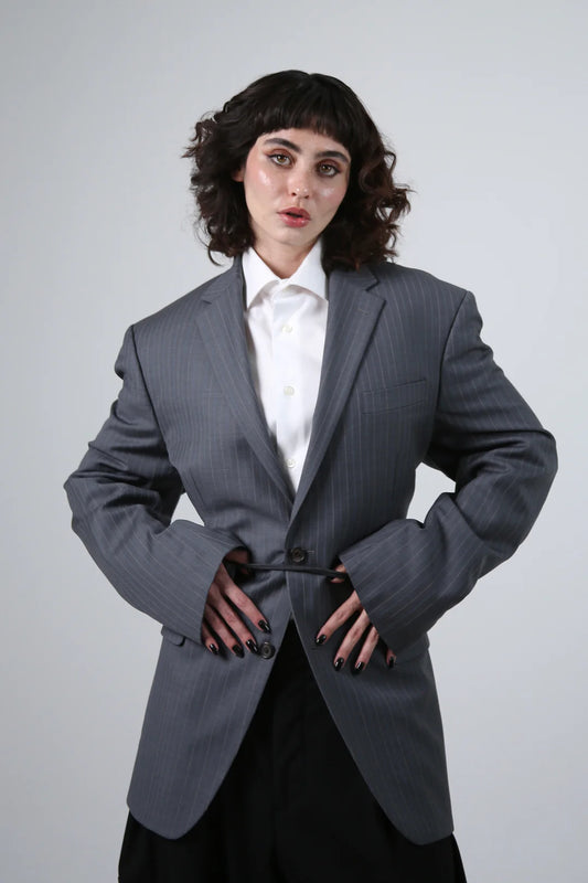 Blazer Kuro - Gris Rayas