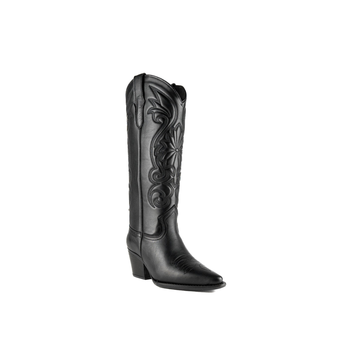 El estilo cowboy nunca pasará de moda! Ponte a la moda con la Bota Sandy piel negra. Diseñada con materia de primera calidad, esta bota western será tu mejor aliado para lucir con estilo. Sentirás la comodidad de la piel en tu piel para una experiencia excepcional.