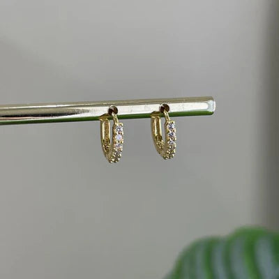 Mini Clear Earrings