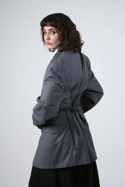 Blazer Kuro - Gris Rayas