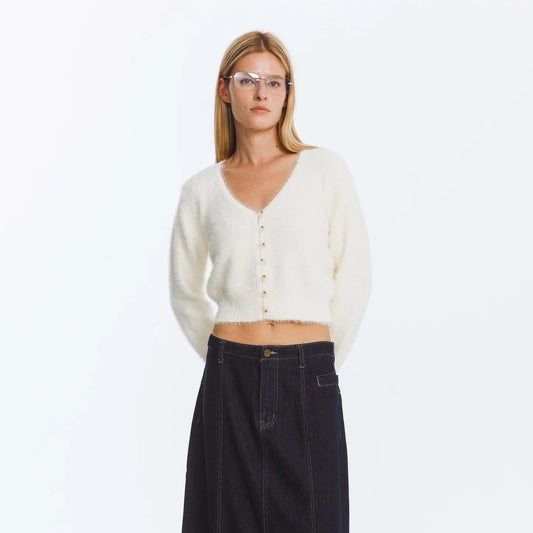 Fluffy Knit Cardigan