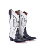 Jornada Duo Bone and Black Boots