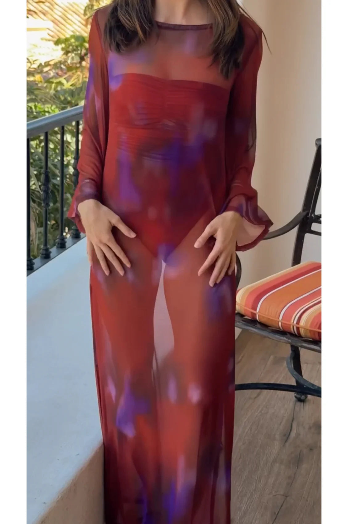 Vestido Cerdena Tinto