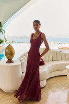 Vestido ondin iPe granate