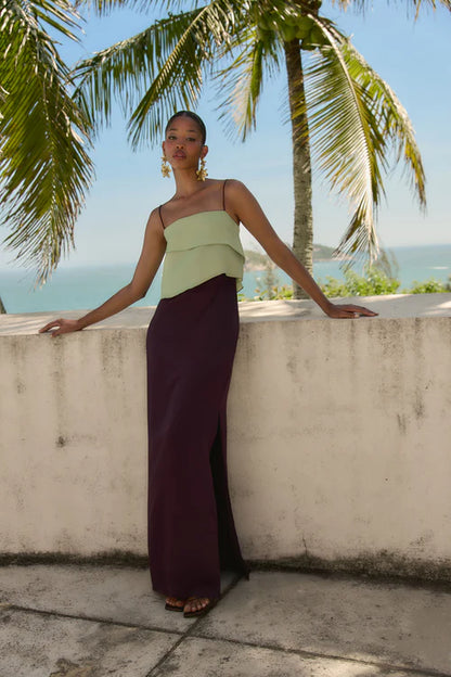 Vestido Lera guinda