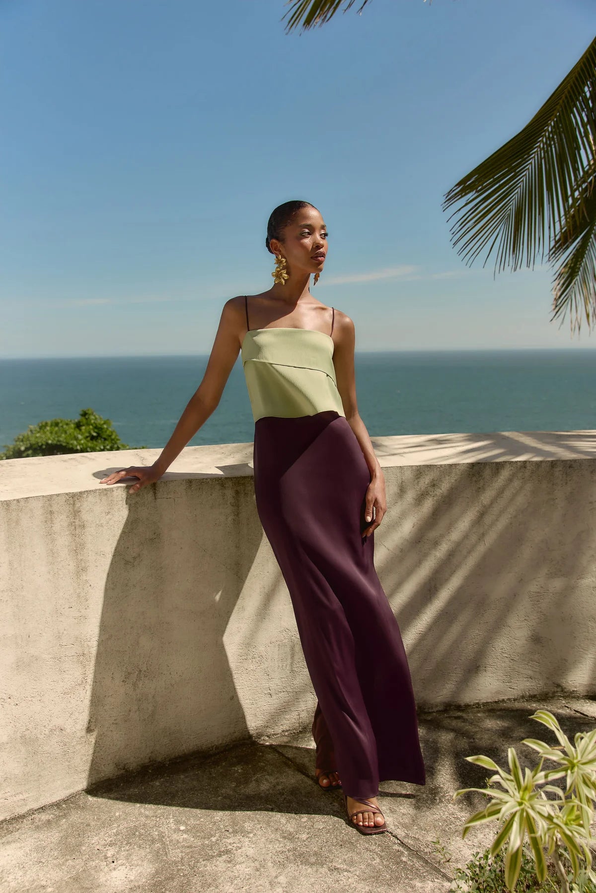 Vestido Lera guinda