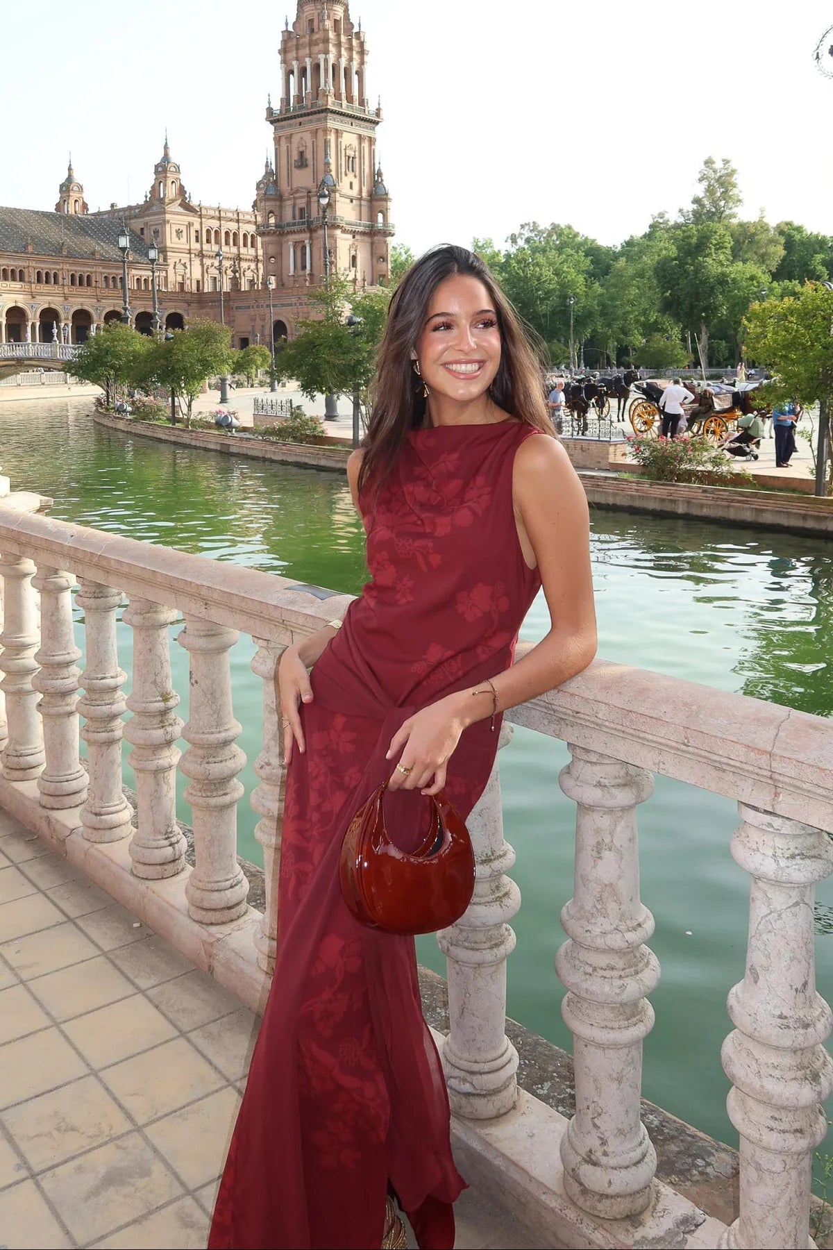 Vestido Brasilia ipe granate