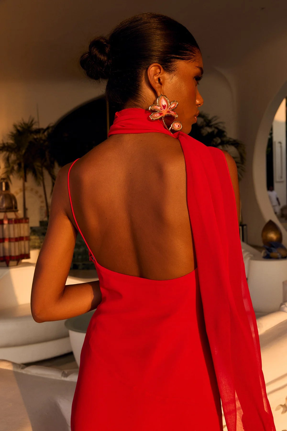 Vestido perla fresa