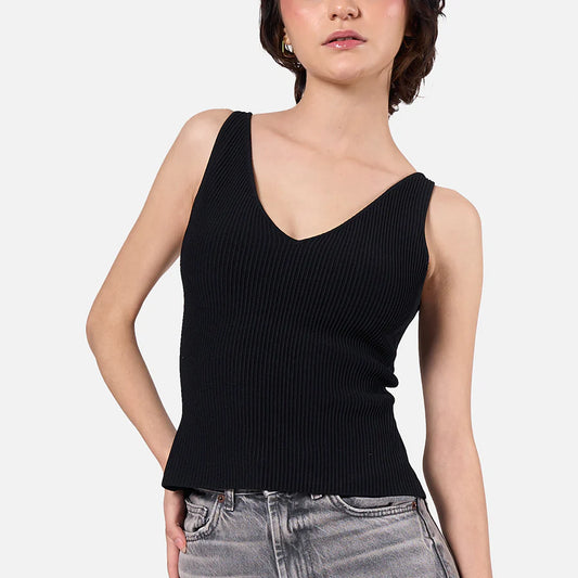 Sculpt Knit V Neck