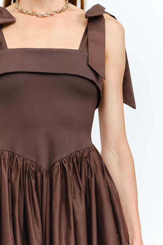 The Carin Brown Dress