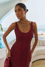 Vestido ondin iPe granate