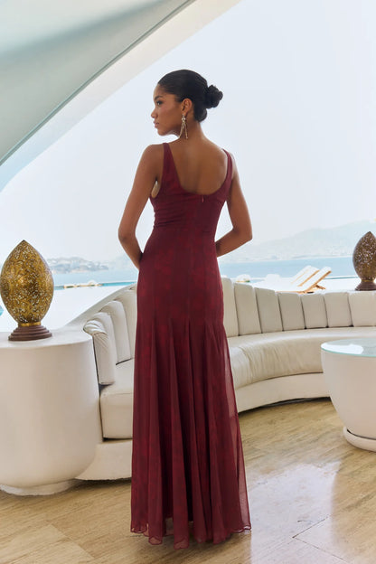 Vestido ondin iPe granate