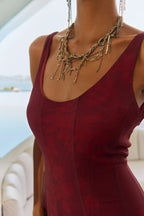 Vestido ondin iPe granate