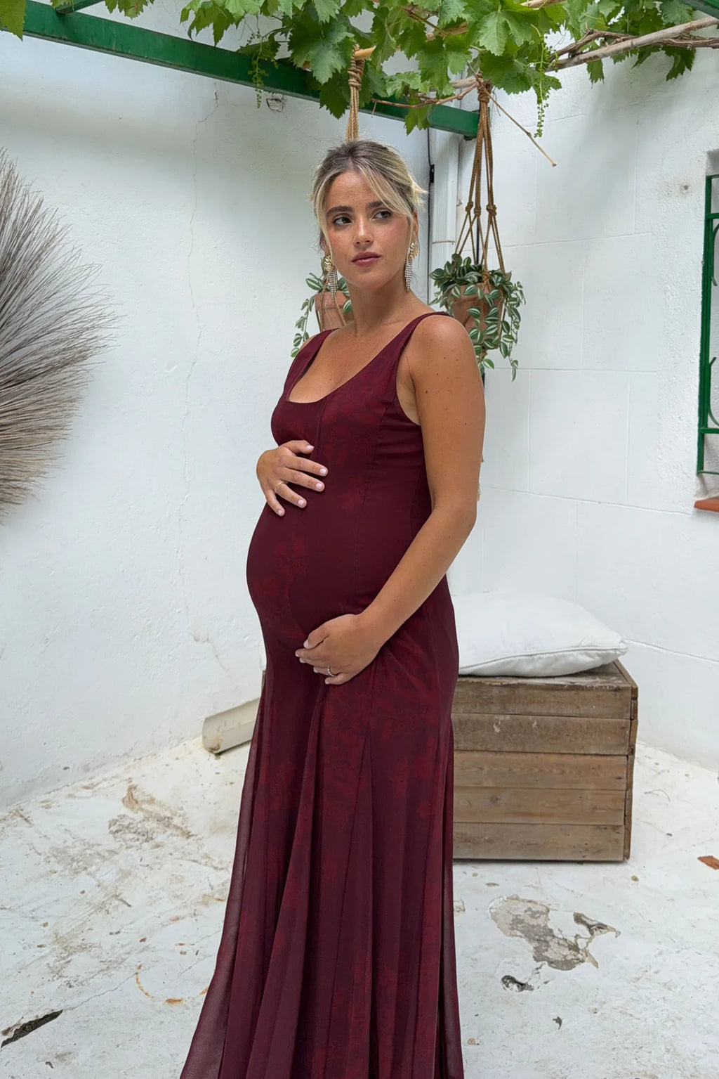 Vestido ondin iPe granate