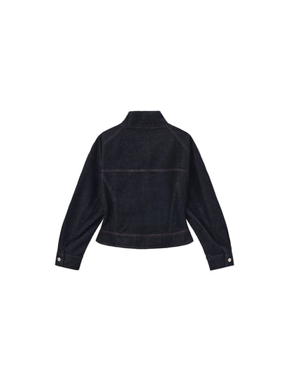 Classic Stand Denim Jacket