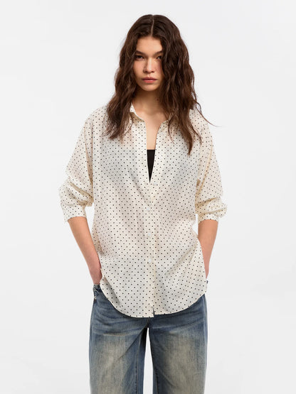 Lyocell Polka Dot Shirt