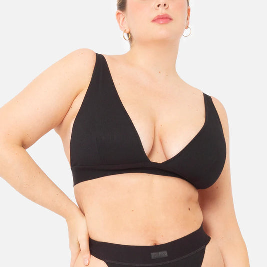 Bralette Triangulo Rib Knit